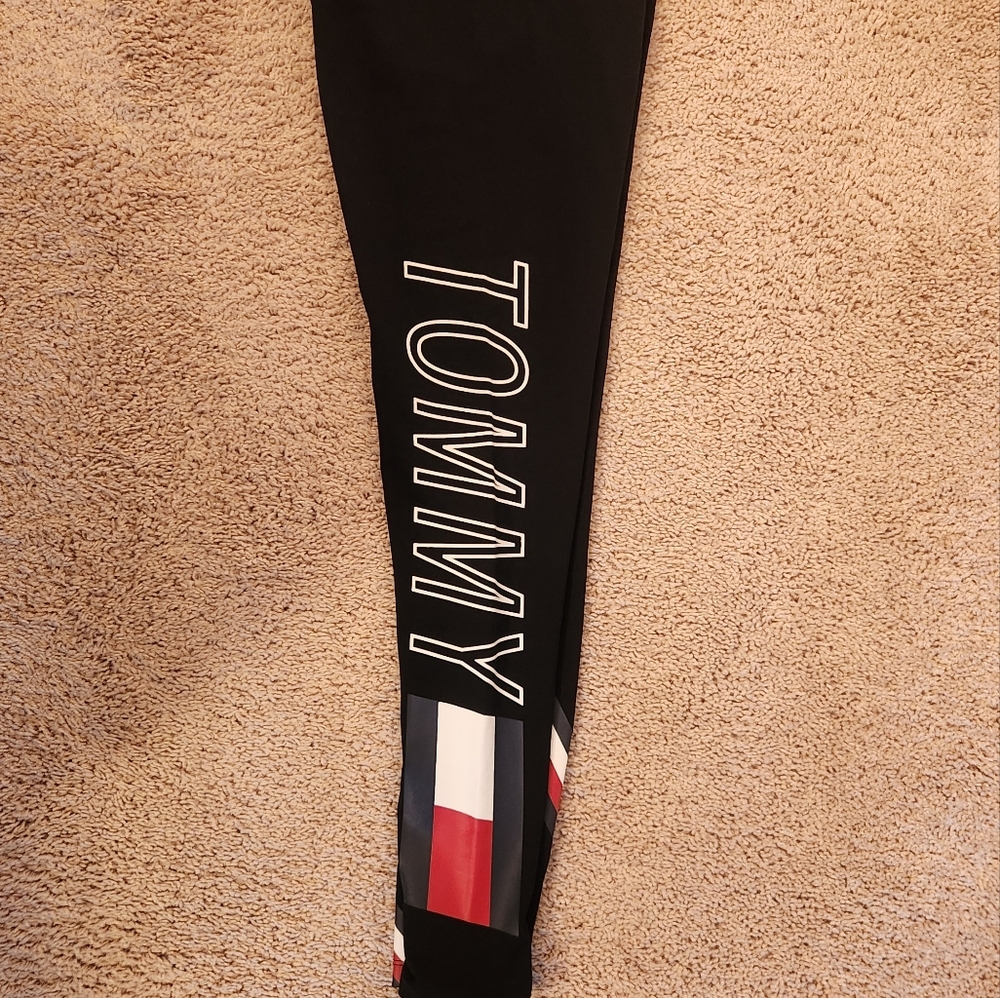 Tommy Hilfiger Jersery Black Leggings High Rise Size Small - Picture 7 of 9